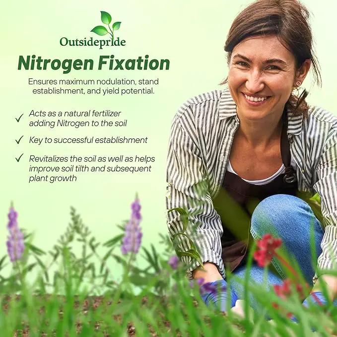 Outsidepride Gardenway Cover Crop Seeds - 50 lbs Fast Growing, Easy to Establish, Nutrient-Rich Mix for Soil Health & Home Gardens - Mixture of Triticale, Peas, Vetch, Annual Ryegrass, Crimson Clover by GreenHaven Gardens