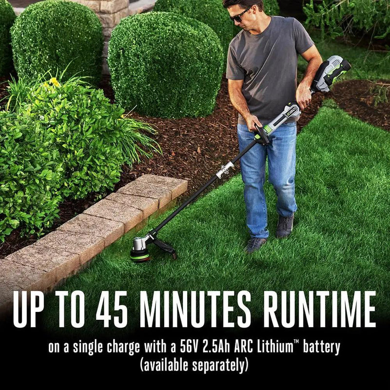 EGO POWER+ String Trimmer, Battery Powered, 16" Trimmer for Weeds and Grass with POWERLOAD, Telescopic Carbon Fiber Shaft, Battery and Charger Not Included - ST1610T by GreenHaven Gardens