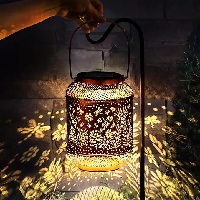 Dragonfly Solar Lanterns Outdoor Waterproof, Hanging Solar Garden Lights, Metal Lights for Yard, Patio, Lawn, Pathway, Garden Decor, Gardening Gifts for Women, Mom, Grandma by GreenHaven Gardens