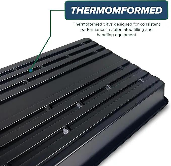 10 Plant Growing Trays (No Drain Holes) - 20" x 10" - Perfect Garden Seed Starter Grow Trays: for Seedlings, Indoor Gardening, Growing Microgreens, Wheatgrass & More - Soil or Hydroponic by GreenHaven Gardens