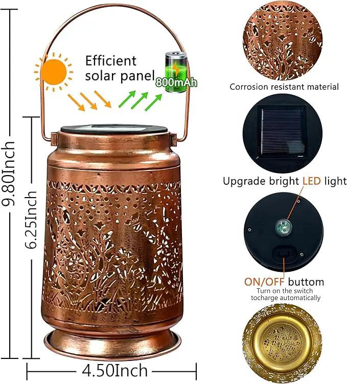 KY&BOSAM Pet Dog Memorial Solar Lights Outdoor Garden Decor Solar Lanterns Outdoor Waterproof Metal Light Memorial Gift, Pet Loss, Pet Sympathy, Thoughtful Dogs and Cats Remembrance, Bereavement Gift by GreenHaven Gardens