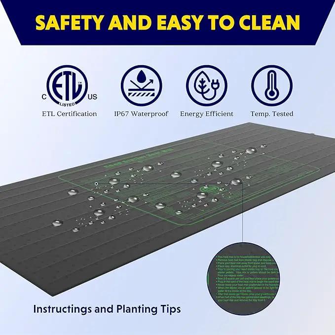 iPower Seedling Heat Mat Upgraded Technology, 48" X 20" Waterproof Durable Germination Station Heating Mat, Warm Hydroponic Pad for Indoor Home Gardening Seed Starter by GreenHaven Gardens
