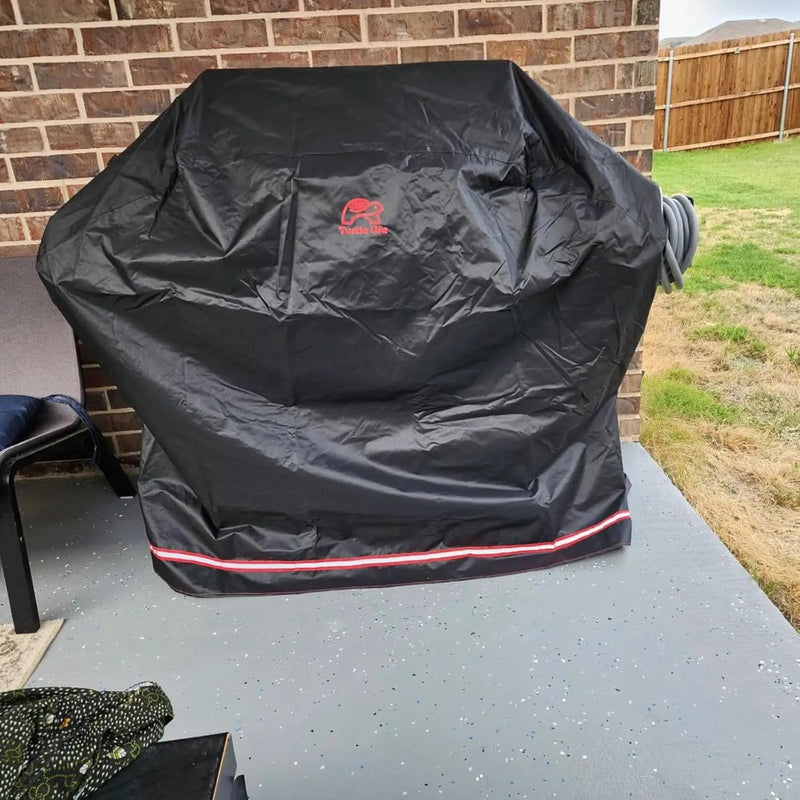 BBQ Grill Cover, 60 Inch Heavy Duty Waterproof 3-4 Burner Barbecue Gas Grill Covers for Weber Genesis Char-Broil Nexgrill Deluxe, Black by GreenHaven Gardens