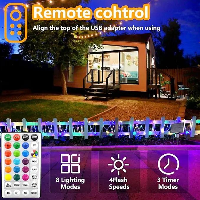 LED Rope Lights Indoor with USB Powered, 66Ft (33Ft X 2 Pack) 200 LED String Lights Outdoor with Remote,16 Color Changing Rope Lights for Outside Garden Party Wedding Christmas by GreenHaven Gardens