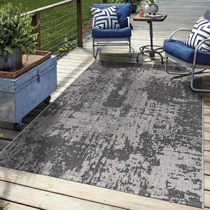 Keen Home Design Terrace Outdoor Area Rug - 12x15 Washable Indoor/Outdoor Rug for Patio, Kitchen, Balcony, Beach, Garden, Deck and Porch, Size: 12'x15' by GreenHaven Gardens