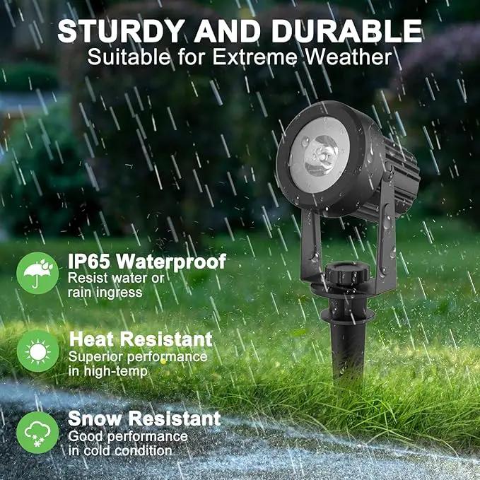 Solar Spotlights Outdoor 4Pack Warm White Landscape Lights IP65 Waterproof Solar Lights Plant Decorative Lighting for Garden Yard Path Lawn by GreenHaven Gardens
