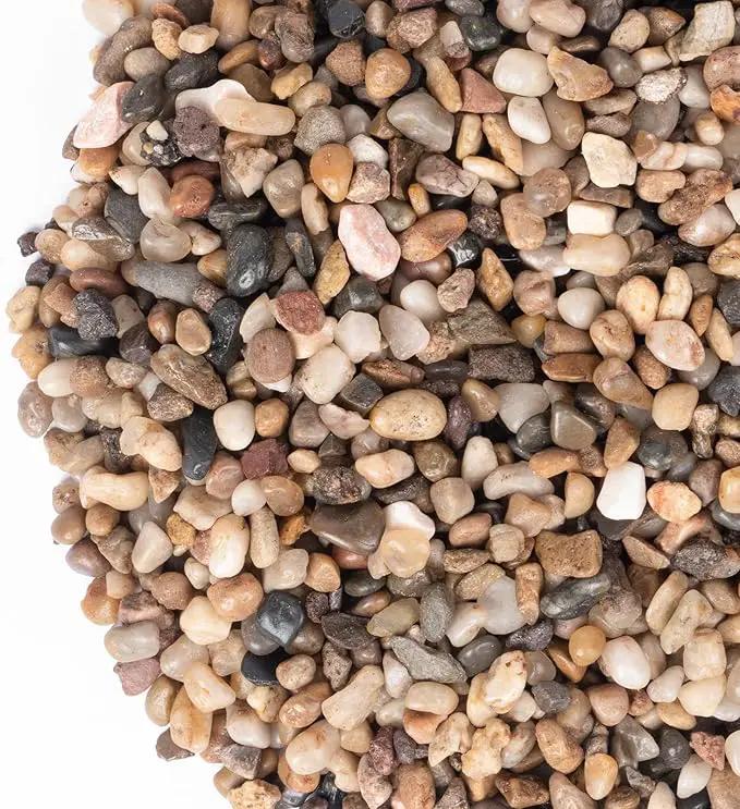 GASPRO Drainage Pebbles for Indoor Plants, 1/5 Inch Small Rocks for Potted Plants, Decorative Pebbles for Succulent, Cactus, Crafts, Bamboo, Pea Gravel for Landscaping, Aquarium, Fish Tank, 5lbs by GreenHaven Gardens