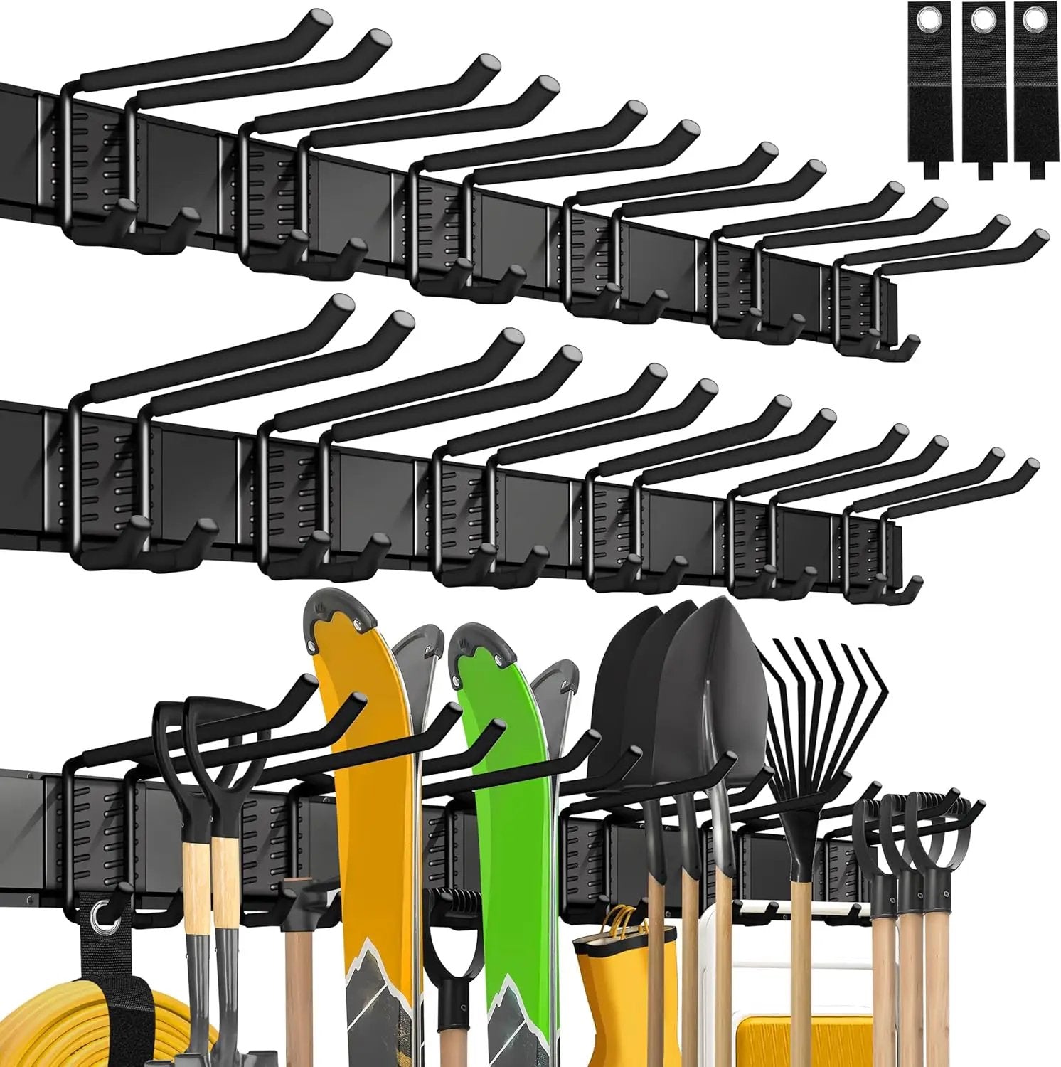 Garage Wall Organizer,21Pack Carries 1200 lbs,Garden Tool Organizer 99in with Large Storage Space,Easy Assembly, Sturdy Design,for Efficient Tool Storage Garage Organization by GreenHaven Gardens
