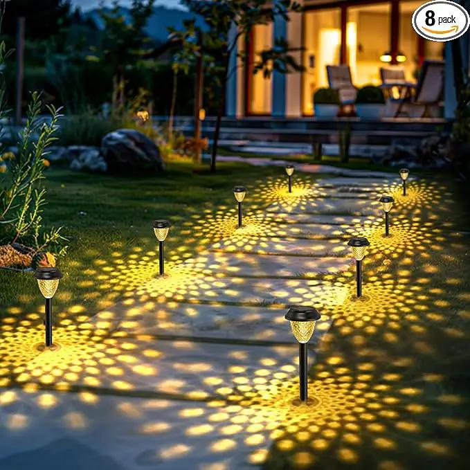 SOLPEX Solar Lights for Outside,8 Pack Solar Lights Outdoor Waterproof,Warm White Outdoor Solar Lights for Yard,Garden,Pathway,Patio and Landscape Lighting Decor by GreenHaven Gardens