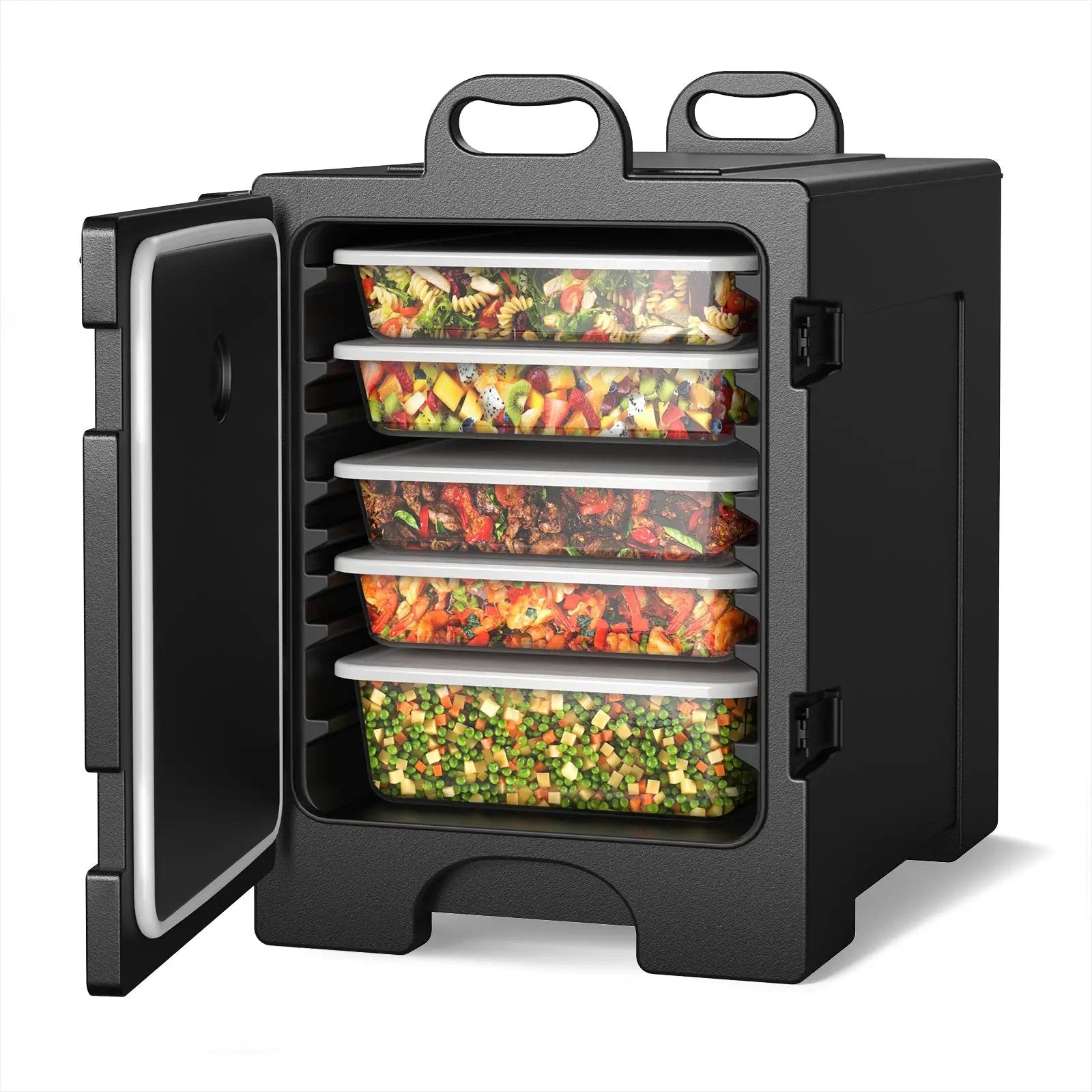 81 Quart Capacity End-loading Insulated Food Pan Carrier with Handles by DirectDeals