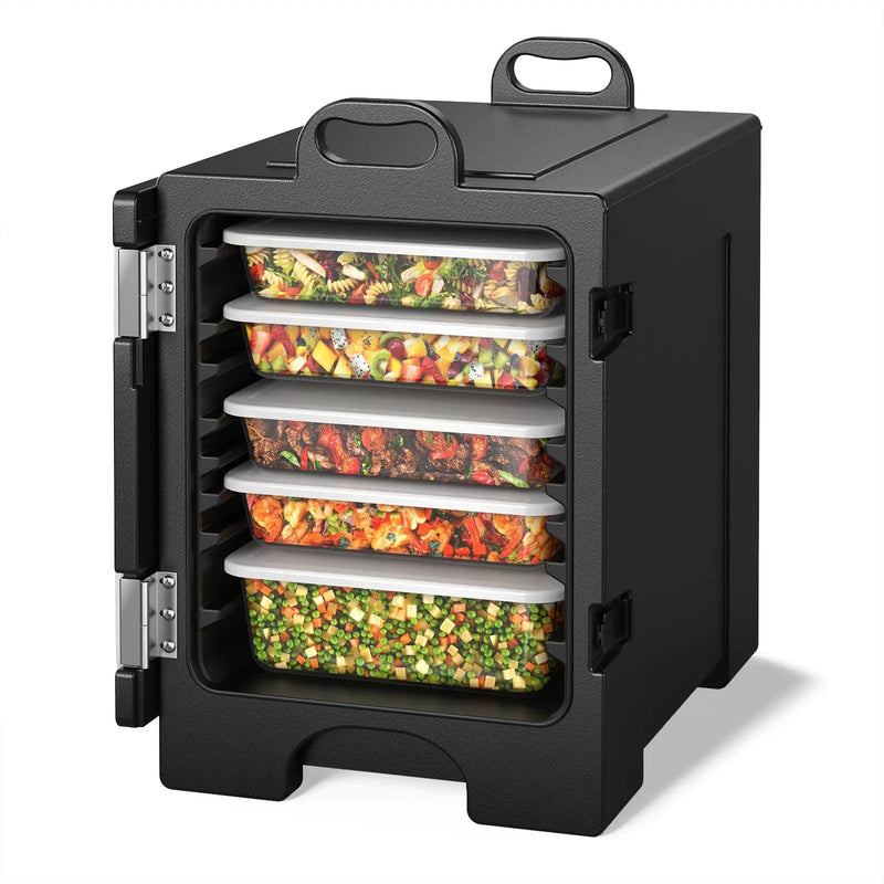 81 Quart Capacity End-loading Insulated Food Pan Carrier with Handles by DirectDeals