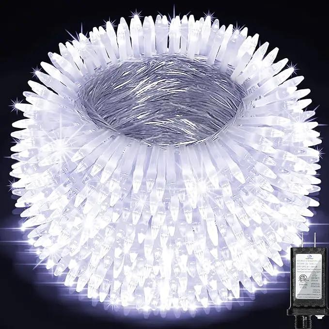 1500 LED Chrstmas String Lights, 492FT Super Long Christmas Lights with 8 Modes, Christmas Tree Lights with Timer Memory for Indoor Outdoor Tree Fence Garden Xmas Wedding Party Decor Cool White by GreenHaven Gardens