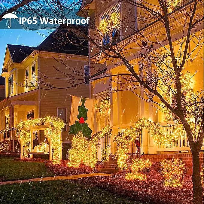 Toodour Solar Christmas Lights, 72ft 200 LED 8 Modes Outdoor Christmas String Lights, Waterproof Solar Fairy Lights for Christmas Tree, Fence, Holiday, Party, Balcony, Christmas Decor - Warm White by GreenHaven Gardens