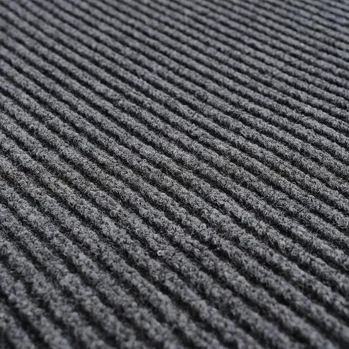 Profile Rubber Door Mat, 72x48inch, Heavy Duty, Entrance Doormat, Indoor and Outdoor, Waterproof, Easy Clean Shoe Scraper, Home Rug Welcome Mats for Entryway, Patio, Porch(Light Grey) by GreenHaven Gardens