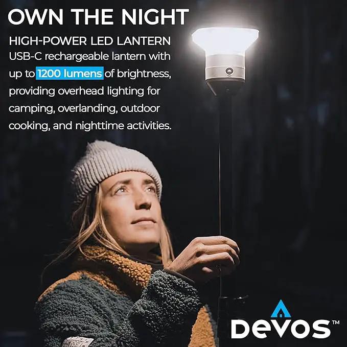 Devos Outdoor LightRanger 1200 - High-Performance LED Tripod Lantern with Adjustable Height, 1200 Lumens Brightness, and Long Battery Life. by GreenHaven Gardens