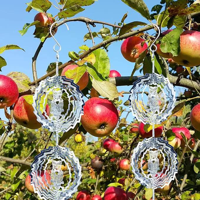 12 PCS Stainless Steel Bird deterrents for Outside,3D Bird Scarer Discs Set Pigeon Deterrent,Bird reflectors to Keep Birds Away Woodpecker Deterrent for House,Crow Deterrent by GreenHaven Gardens