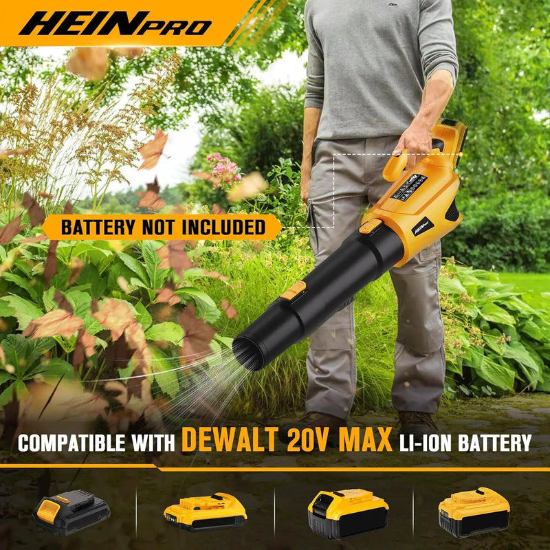 2-in-1 Cordless Leaf Blower and String Trimmer Combo Compatible with Dewalt 20V Battery, 500CFM/150MPH Electric Leaf Blower, 12-Inch Cordless Weed Wacker/Weed Eater/Grass Trimmer (Bare Tool) by GreenHaven Gardens