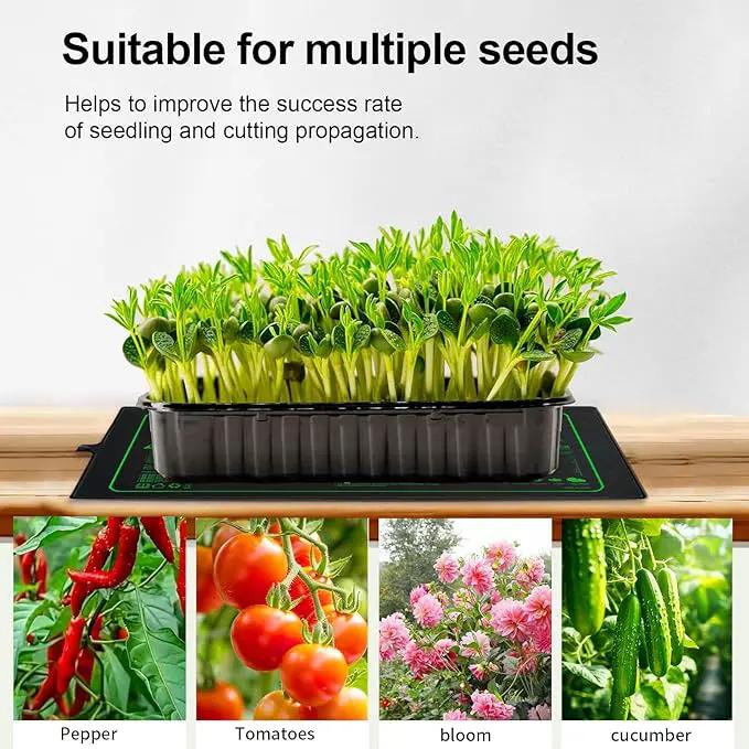 Upgrade 48"x20" Durable Waterproof Seedling Heat Mat with ETL Certified, Warm Hydroponic Heating Pad for Germination,Indoor Plant Gardening and Cutting, Brewing and Seed Starting Greenhouse by GreenHaven Gardens