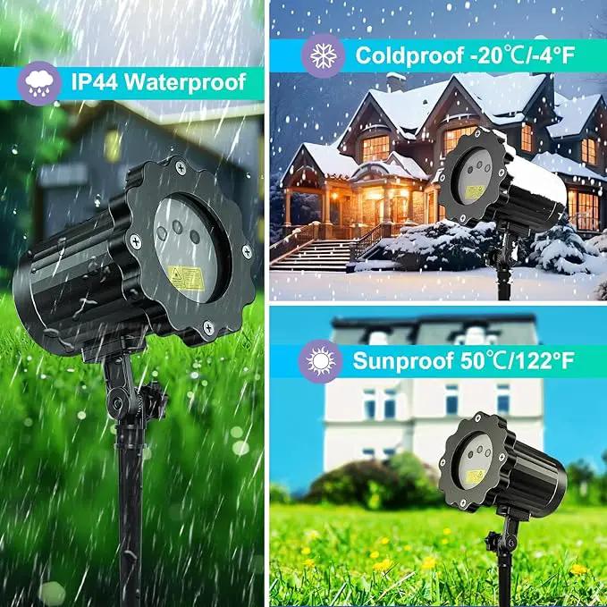 Laser Christmas Projector Lights Outdoor,Moving RGB Laser Projection Light,Firefly Light Show with RF Control,Waterproof Holiday Projector for Halloween Camping Garden Patio Decoration & Gift by GreenHaven Gardens