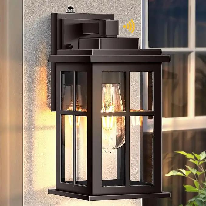 Bronze Outdoor Lights for House, Dusk to Dawn Exterior Lighting Fixtures, Outdoor Wall Lights for House, Garden, Entryway, Doorway, Anti-Rust, Waterproof, E26 Socket by GreenHaven Gardens