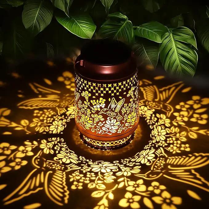 Hummingbird Solar Lanterns Outdoor Waterproof, Mothers Day Gifts Birthday Gifts for Women Mom Grandma Sister, Hanging Solar Lantern Garden Decor for Outside Yard Patio Porch Pathway Lawn Balcony by GreenHaven Gardens
