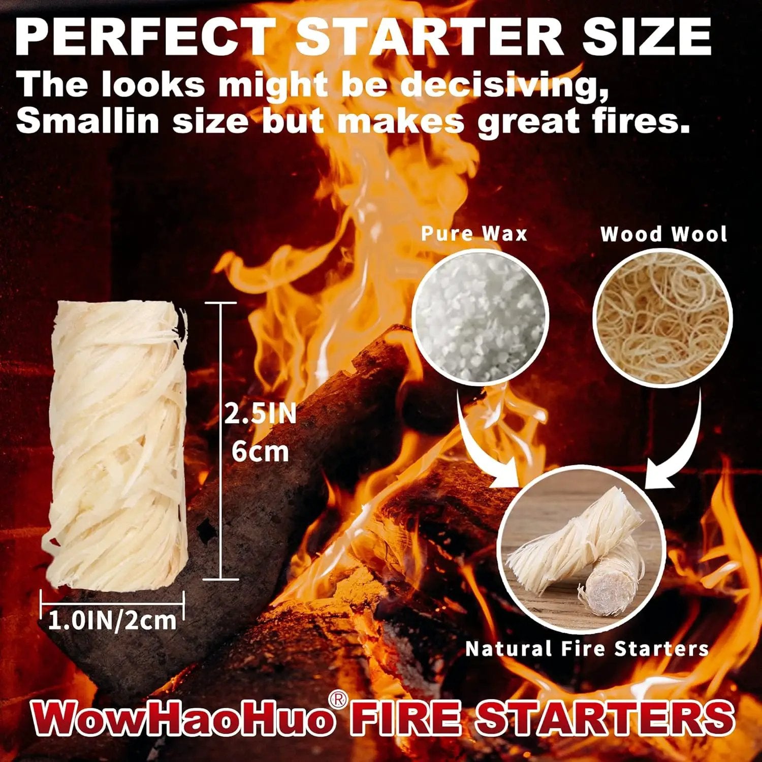 165Pcs Fire Starters for Fireplace, Campfire, BBQ, Grill Starter - All-Weather Firestarter - Charcoal Starter for Indoor and Outdoor by GreenHaven Gardens