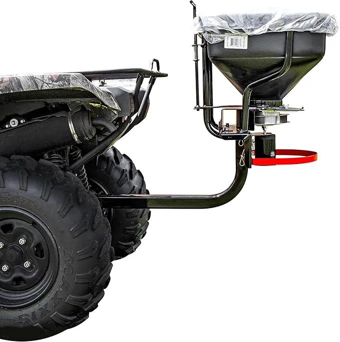 FIMCO 5302957 (ATV-DMS-12V-2RC) 2.2 cu ft ATV/UTV Dry Material Spreader with 2" Receiver Mount & Rain Cover Bundle with DU-Most Heavy-Duty Walnut Hand Scrub & Cleaner, 16 oz by GreenHaven Gardens