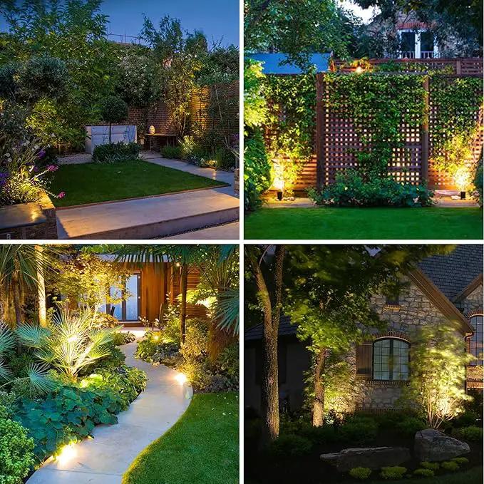ZYAN Solar Landscape Spotlights Outdoor Waterproof IP65, Bright Solar Powered Garden Yard Spot Lights for Outside Plant, Tree, Pathway, Auto On/Off Wall Lights for Walkway, Lawn, Pool Areas-4 Pack by GreenHaven Gardens