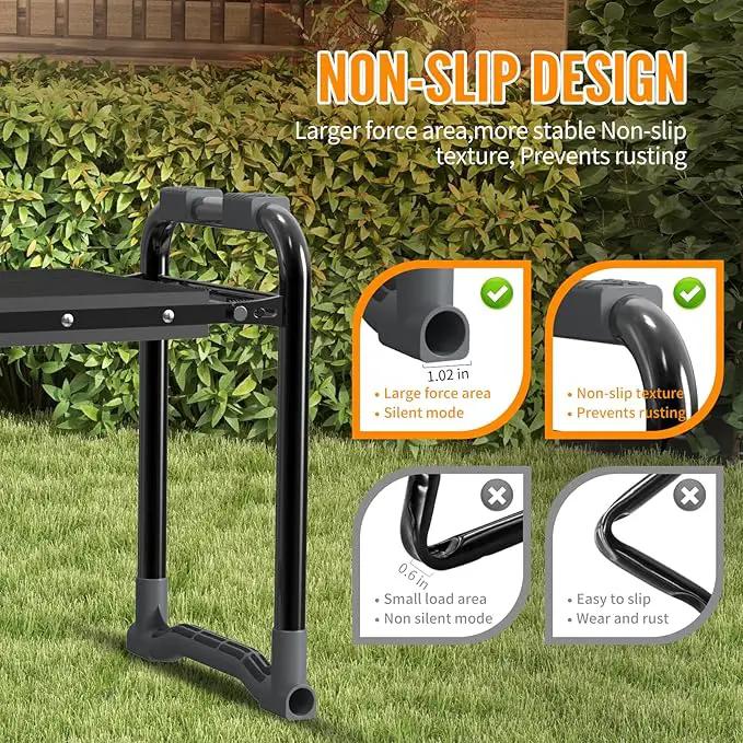 Garden Kneeler and Seat, Wider and Thicker Kneeling Pad Heavy Duty Gardening Stool with Gardening Tool Pouch and Bag, Garden Bench/Chair Gifts for Women, Seniors by GreenHaven Gardens