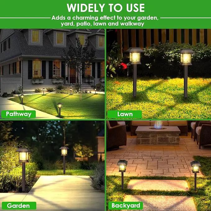 Solar Pathway Lights Outdoor, 12 Pack Upgraded LED Waterproof Solar Outdoor Lights, Outside Driveway Garden Landscape Walkway Path Yard Lawn Decor by GreenHaven Gardens