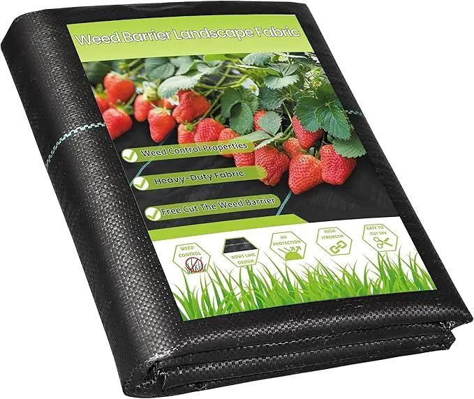 3FTx50FT Weed Barrier Fabric Heavy Duty, Gardening Landscape Fabric Cover Mat, Durable Weed Control Fabric for Garden Bed Cover, Landscaping, Commercial Driveway, Underlayment Use (3x50FT-3.2OZ) by GreenHaven Gardens