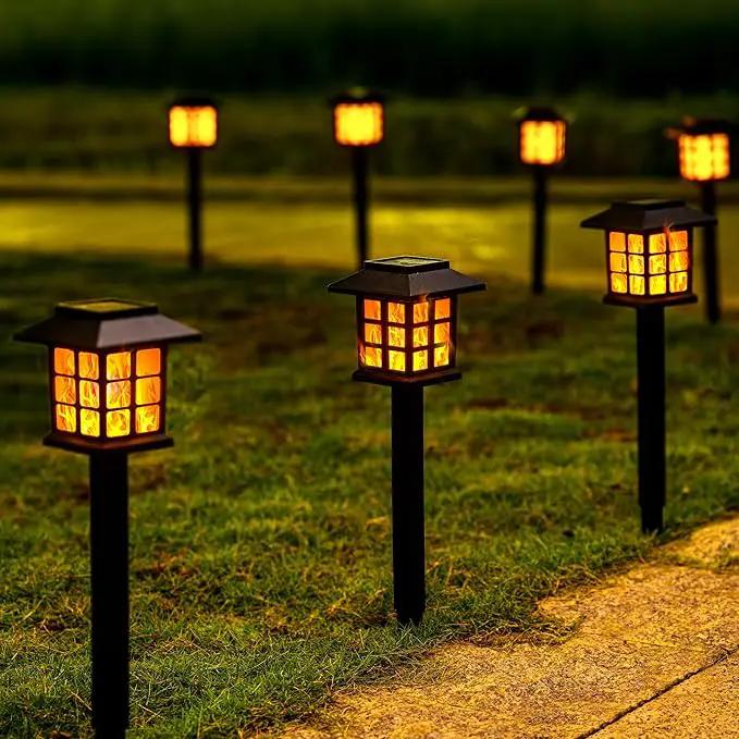 GIGALUMI Solar Lights for Outside,16 Pack Flickering Flame LED Solar Outdoor Lights, Waterproof Solar Garden Lights Maintain 10 Hours of Lighting for Christmas, Garden, Landscape, Path, Yard, Patio by GreenHaven Gardens