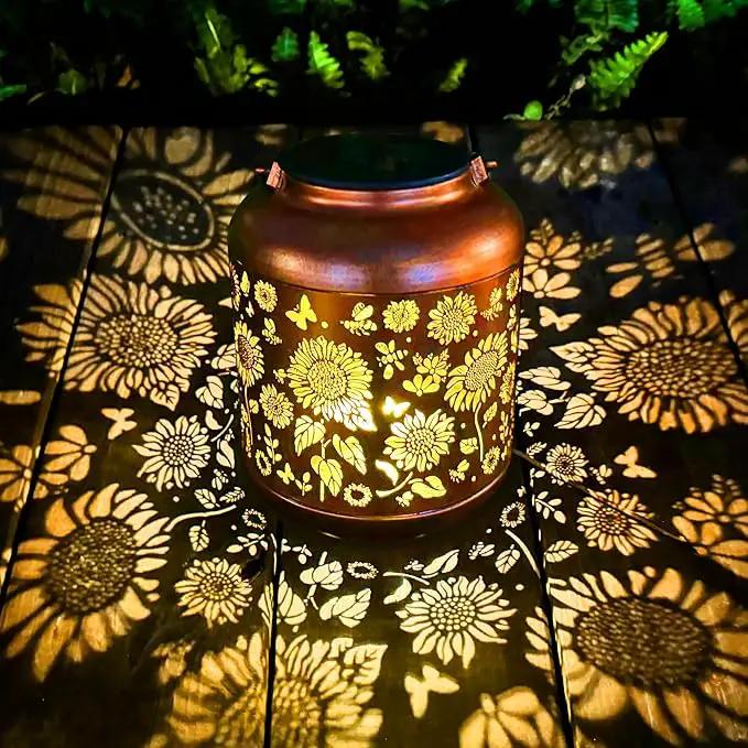 Solar Lanterns Outdoor Waterproof, Sunflower Gifts for Women Grandma Mom, Hanging Solar Lights for Backyard Porch Patio Table Yard Balcony Lawn Pathway, Mothers Day Gifts by GreenHaven Gardens