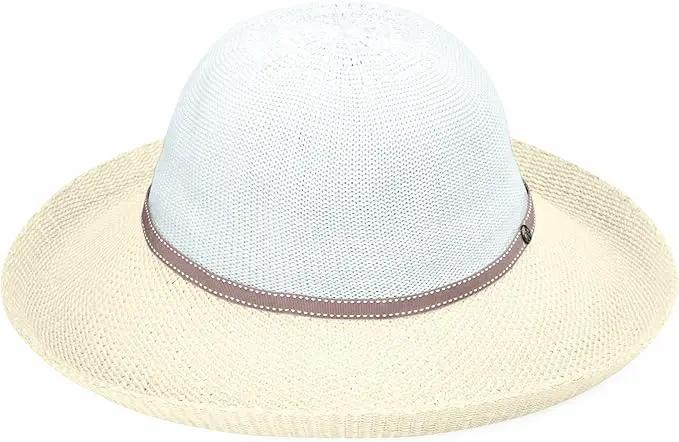 Wallaroo Women’s Victoria Two-Toned Sun Hat – UPF 50+ Sun Protection, Wide Brim, Adjustable, Cotton Lining, Summer Holiday by GreenHaven Gardens