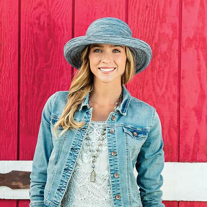 Wallaroo Hat Company Women’s Sydney Sun Hat - UPF 30+ Sun Protection, Packable, Adjustable, Medium - Beach, Travel, Wide Brim by GreenHaven Gardens
