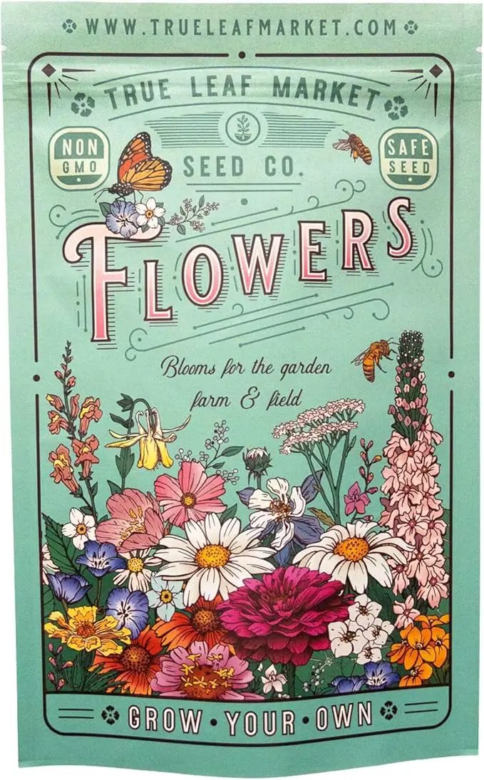 All Annual Wildflower Mix Seeds for Planting - 4 Oz ~4,000+ Seeds - 21 Varieties Including California, Indian Blanket, Scarlet Flax, & More - Attracts Pollinators - Bulk Wildflower Seed by GreenHaven Gardens