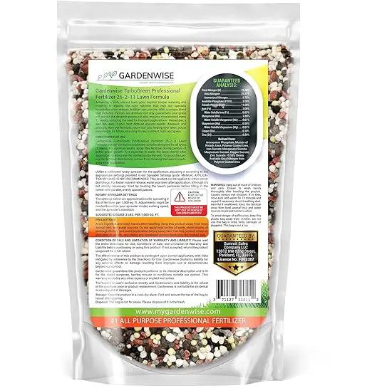 TurboGreen: Premium Lawn Fertilizer with Iron - Advanced Nitrogen & Iron-Rich Formula for Lush Growth | Eco-Friendly Grass Fertilizer for Spring & All Seasons | Slow-Release (2 QUARTS) by GreenHaven Gardens