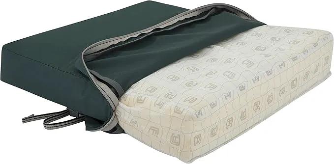 Classic Accessories Ravenna Water-Resistant 21 x 19 x 3 Inch Patio Seat Cushion, Mallard Green, Chair Seat Cushion by GreenHaven Gardens