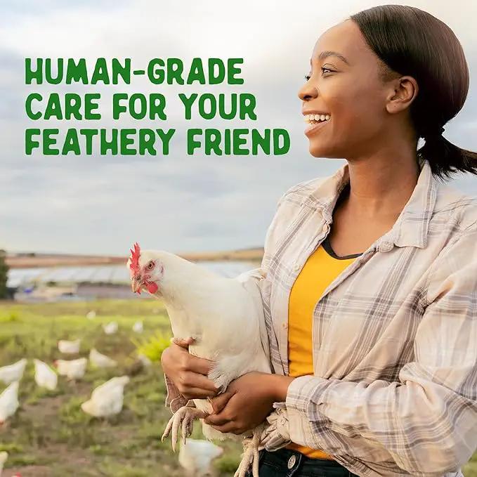 Doc Eddie’s Backyard Chicken Supplement - Plant-Based Treats for Egg Laying Hens - Poultry Feed Enrichment Made with Omega 3 Rich Algae - Essential for Immune Health, Feather Regrowth, Egg Production by GreenHaven Gardens