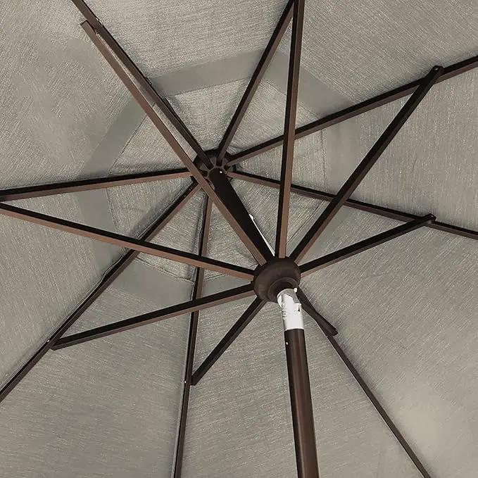 EliteShade USA 10-Year-Non-Fading 9Ft Market Umbrella Patio Umbrella Outdoor Table Umbrella with Ventilation, Antique Beige by GreenHaven Gardens