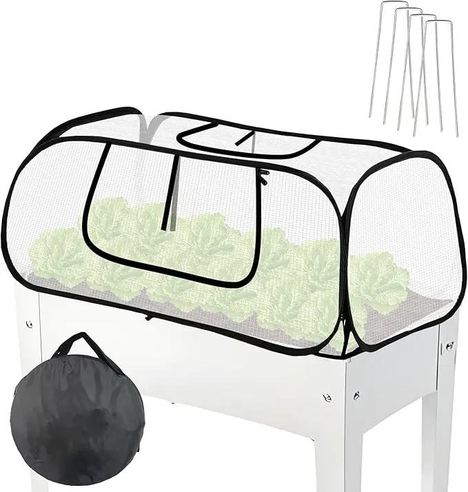 45"*22"*16"Garden Plant Covers with Two Air Hole and Breathable Mesh for Raised Beds, Accelerator Plants Cover, Mini Greenhouse Cover, Frost Cover for Plant Vegetable Seedling Protector 1PCS by GreenHaven Gardens