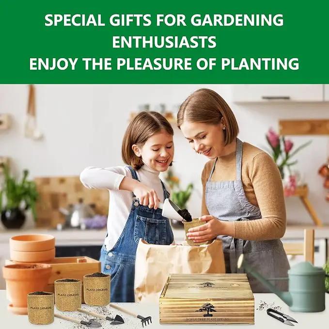 Bonsai Tree Kit – DIY Japanese Bonzai Trees with All-in-One Indoor Plant Growing Tools & Planters – Unique Gardening Gifts for Women, Men & Kids by GreenHaven Gardens
