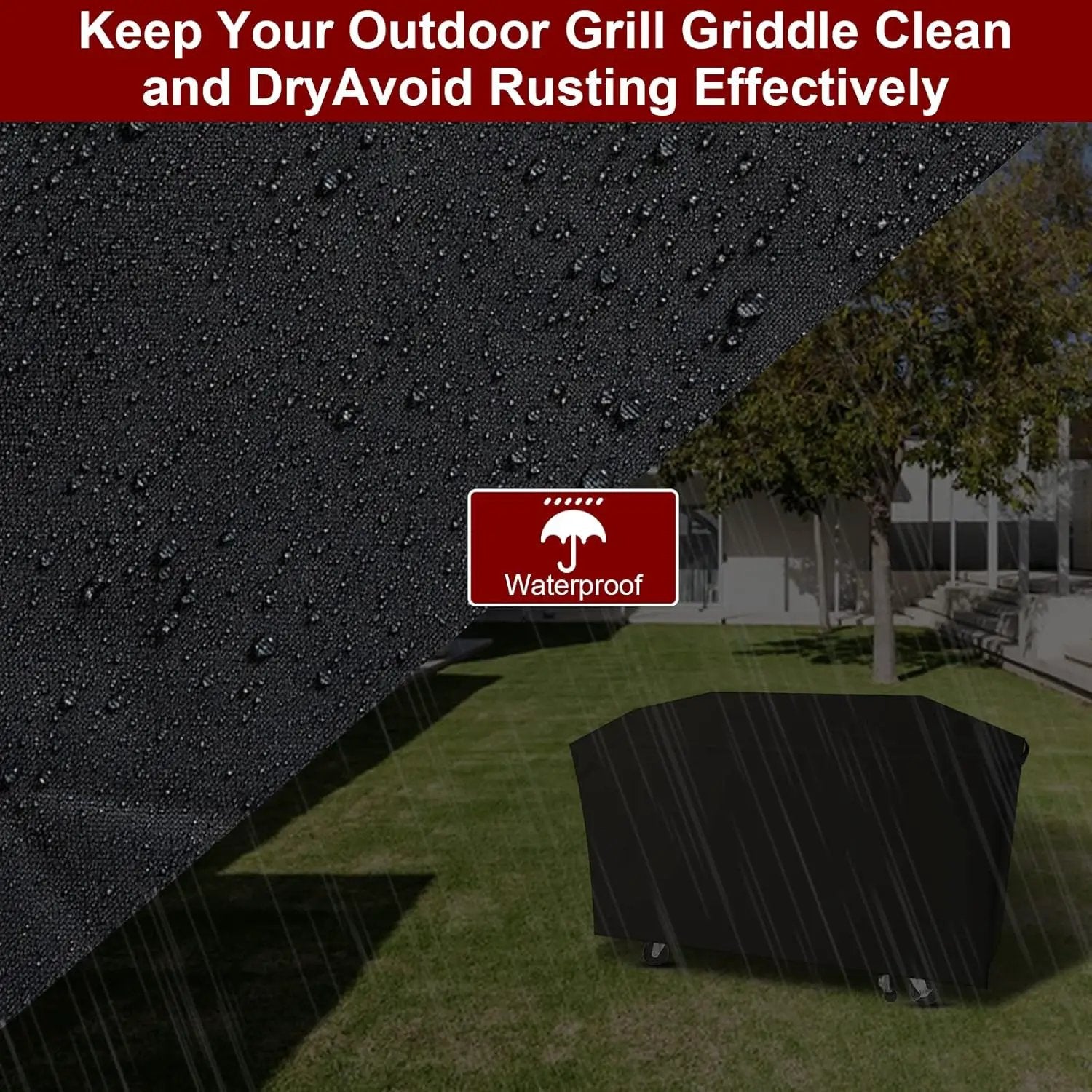 Grill Cover for Royal Gourmet GB8001B GB8003 8-Burner Gas Grill,Outdoor Griddle Cover by GreenHaven Gardens