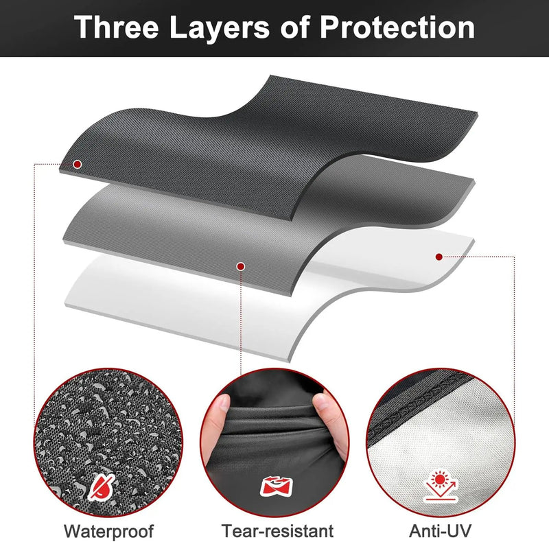 LBTING Grill Cover, 40-inch Heavy Duty 300D Oxford Waterproof Windproof UV Resistant BBQ Gas Grill Cover for Outdoor Barbecue Fit Most Brands Weber, Brinkmann, Char Broil, Holland by GreenHaven Gardens