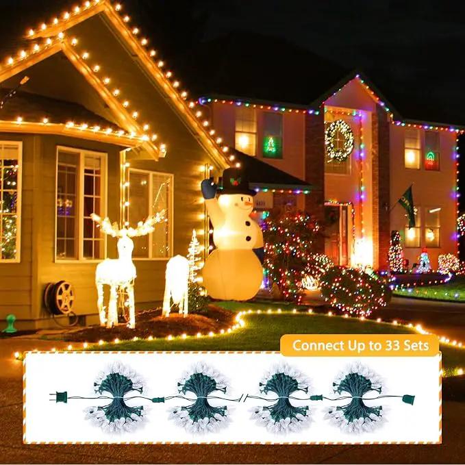 Brightown C9 LED Christmas String Lights, 66ft 100 LED Waterproof Strawberry String Lights, Plug-in Extendable Green Wire Lights String for Outdoor Indoor Outside Patio Wedding Party Decoration by GreenHaven Gardens