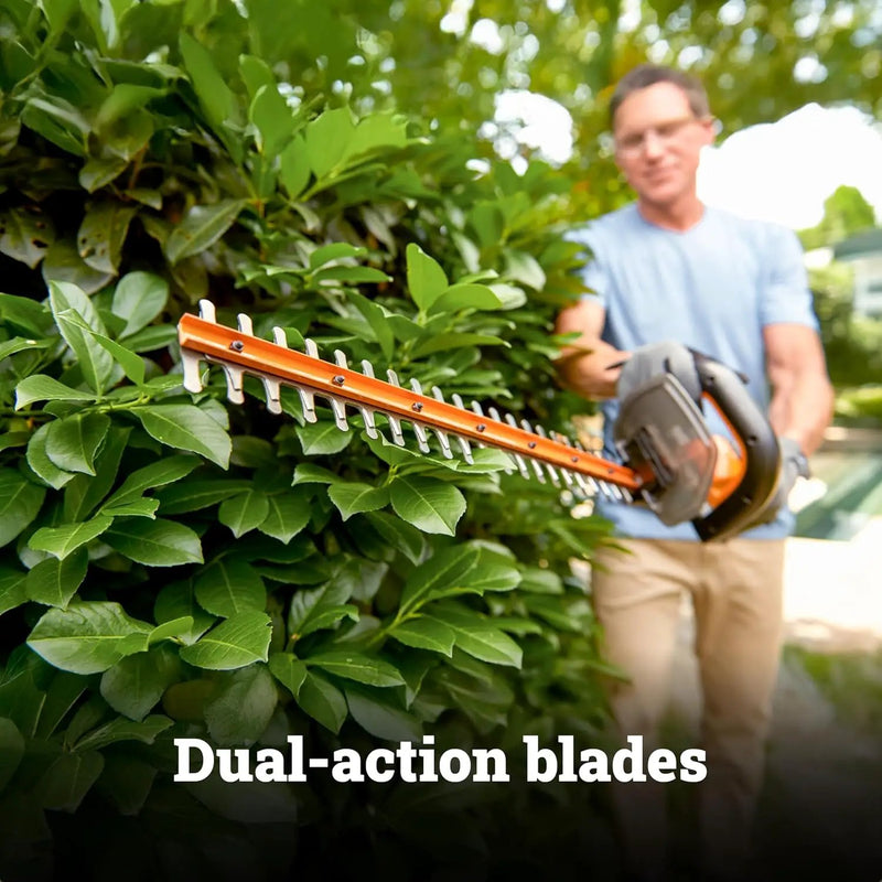 WORX WG261.9 22" 20V Cordless Hedge Trimmer, Battery & Charger Not Included by GreenHaven Gardens
