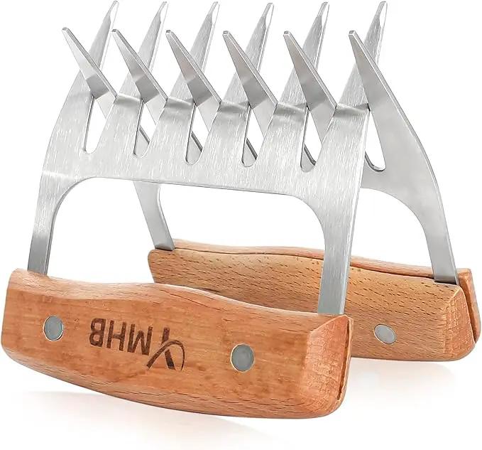 Metal Meat Shredder Claws - BBQ Grilling Gifts for Men & Women, Shredding Claws for Pulled Pork - Christmas Gifts for Dad, Father, Husband by GreenHaven Gardens