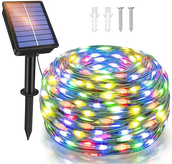 Ollny Solar String Lights Outdoor, 40FT 120LED Solar Fairy Lights, 8 Modes IP67 Waterproof Solar Light for Outside Yard Garden Patio Camping Wedding(Multicolor) by GreenHaven Gardens