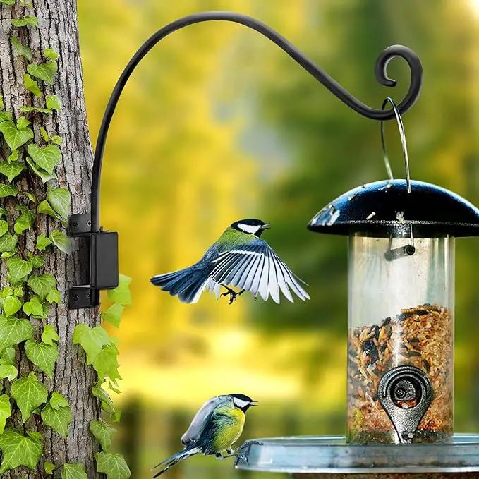 AJART Bird Feeder Hanger for Outside:22-inch Swivel Hanging Plant Hangers Bracket Outdoor for Garden Patio Yard Tree Wall Mount - Hummingbird Feeder Hooks by GreenHaven Gardens