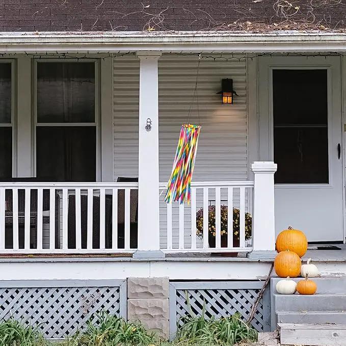 Ribbon Windsock Streamer, Outdoor Decorations for Your Patio, Garden, Yard, Dock and Camper, 49-Inch, WS49-YH by GreenHaven Gardens